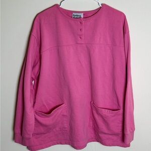 Vintage Anthony Richards Women’s Pink Buttoned Top 1x